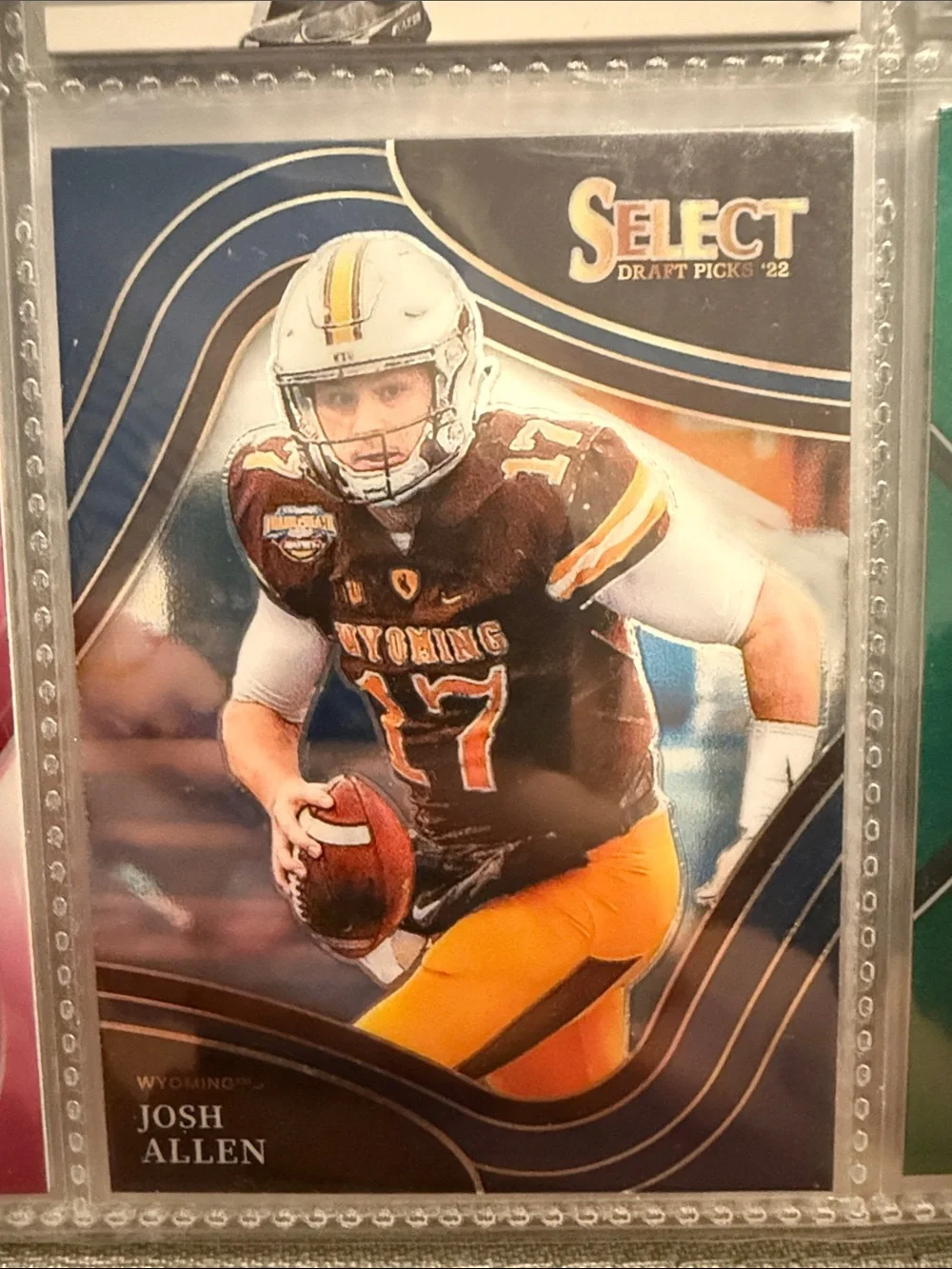 Josh Allen Football Trading Card - Brown & Yellow